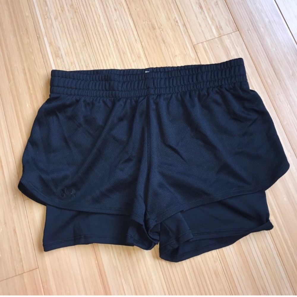 UA Mesh Shorts with spandex liner
